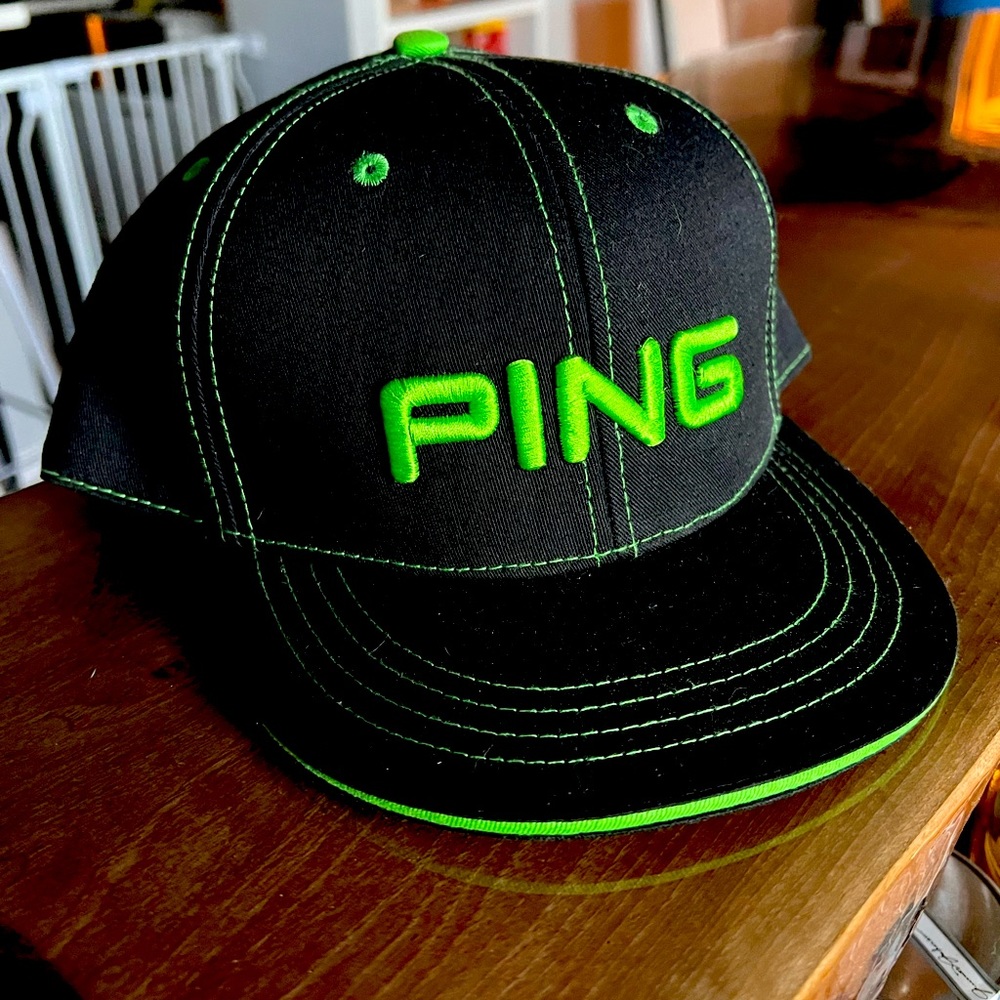COPY - Ping SnapBack hat black green